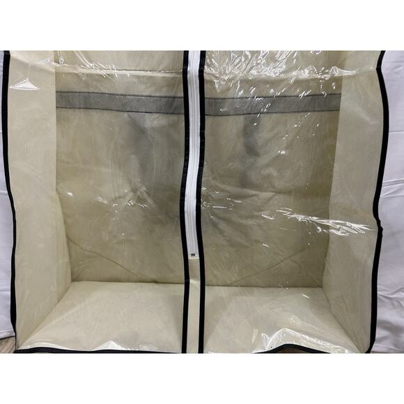 Garment Bag Suit Dress Cover Protector Storage Closet Organizer Beige - Picture 4 of 7